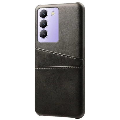 For vivo Y100 5G (Indonesia) / Y200e 5G Case Card Holders Leather+PC Slim Fit Phone Cover