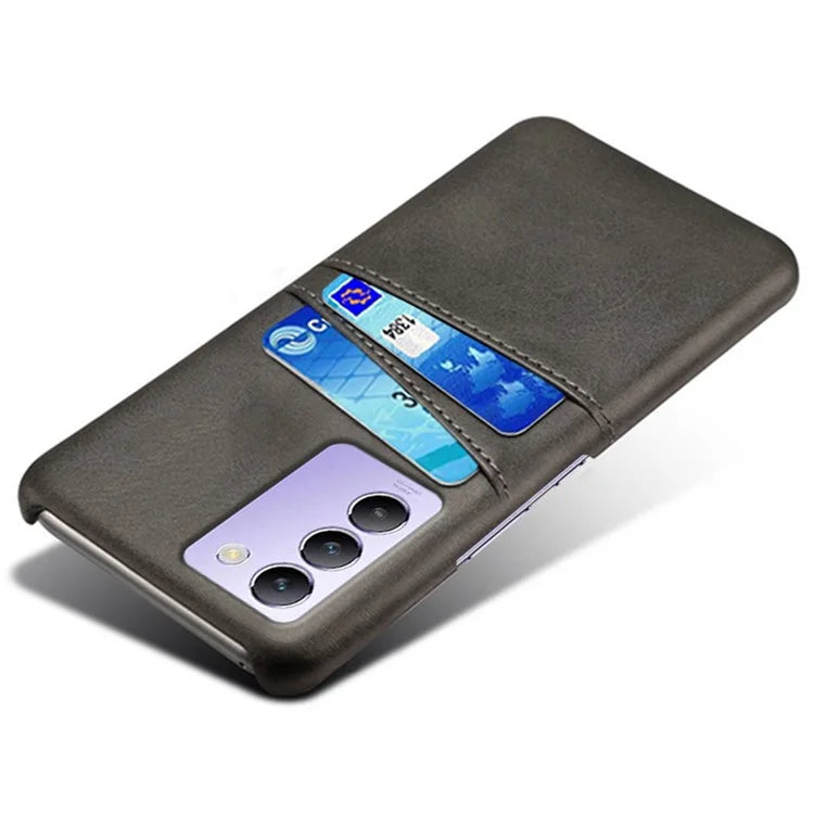 For vivo Y100 5G (Indonesia) / Y200e 5G Case Card Holders Leather+PC Slim Fit Phone Cover