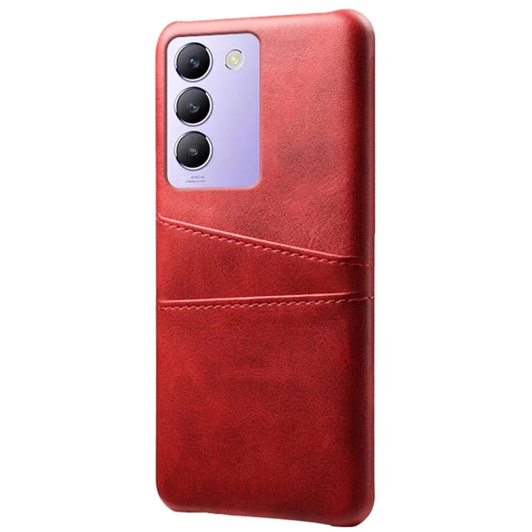 For vivo Y100 5G (Indonesia) / Y200e 5G Case Card Holders Leather+PC Slim Fit Phone Cover