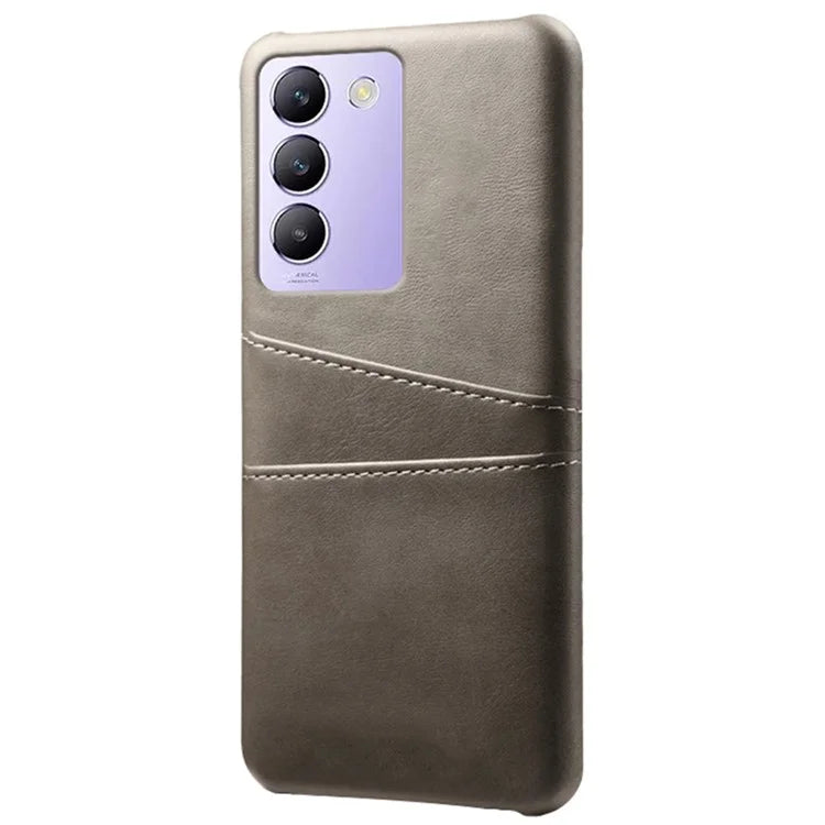 For vivo Y100 5G (Indonesia) / Y200e 5G Case Card Holders Leather+PC Slim Fit Phone Cover