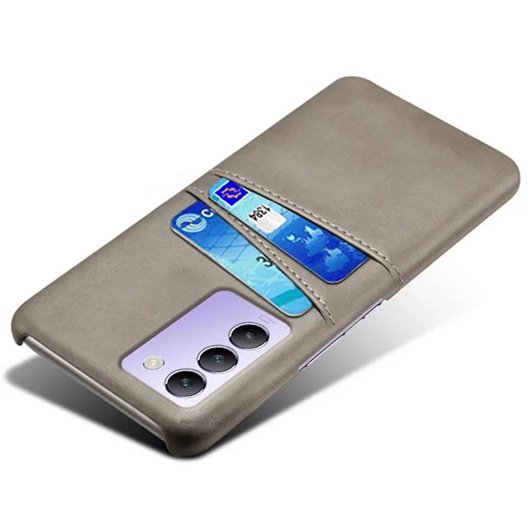 For vivo Y100 5G (Indonesia) / Y200e 5G Case Card Holders Leather+PC Slim Fit Phone Cover