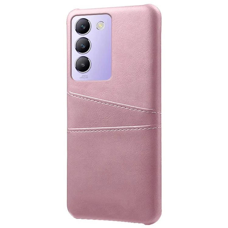For vivo Y100 5G (Indonesia) / Y200e 5G Case Card Holders Leather+PC Slim Fit Phone Cover