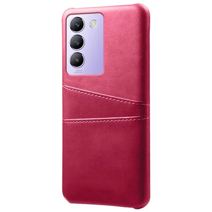 For vivo Y100 5G (Indonesia) / Y200e 5G Case Card Holders Leather+PC Slim Fit Phone Cover