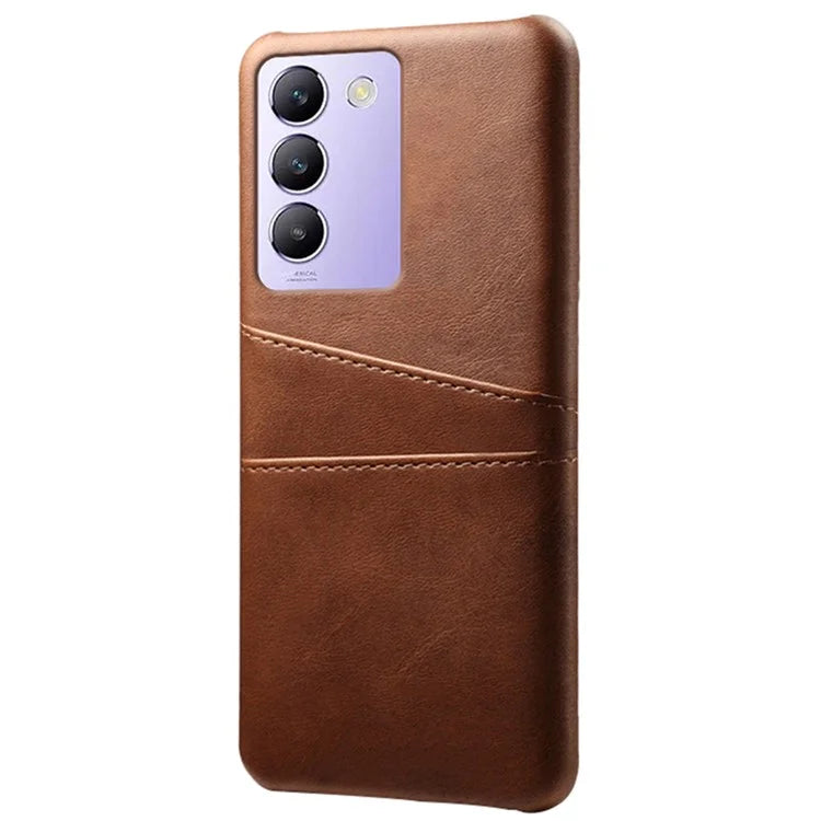 For vivo Y100 5G (Indonesia) / Y200e 5G Case Card Holders Leather+PC Slim Fit Phone Cover