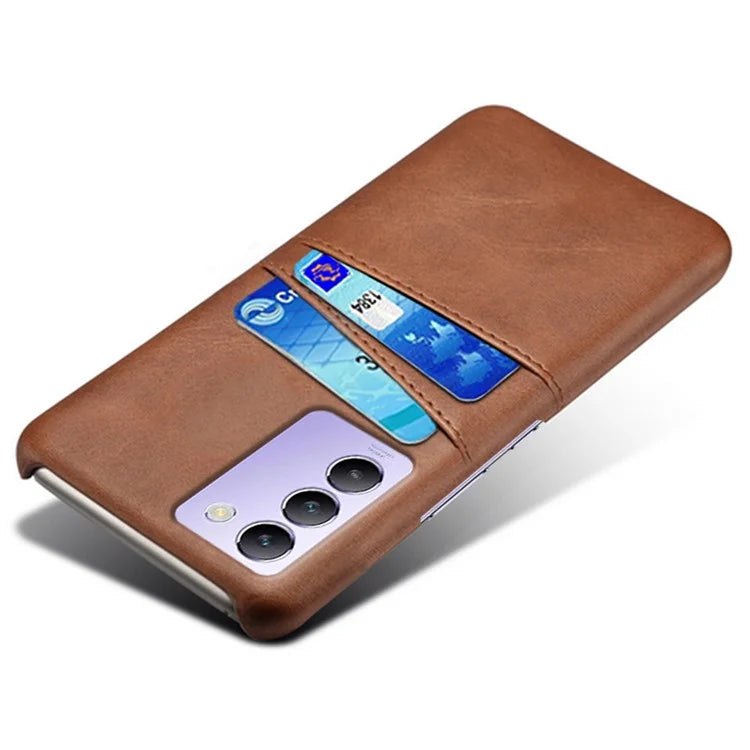 For vivo Y100 5G (Indonesia) / Y200e 5G Case Card Holders Leather+PC Slim Fit Phone Cover