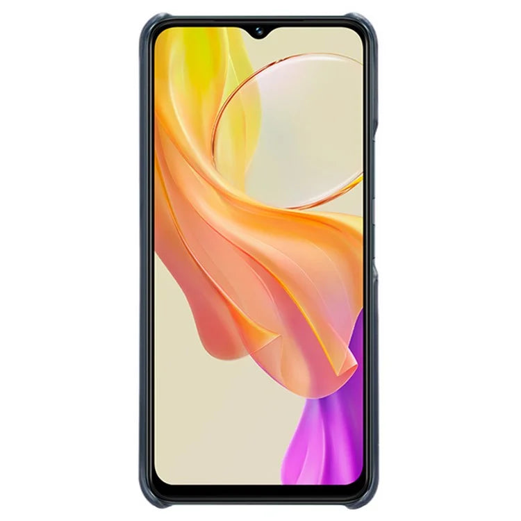 For vivo Y03 Case Card Holders Drop-proof Leather+PC Phone Cover