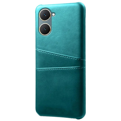 For vivo Y03 Case Card Holders Drop-proof Leather+PC Phone Cover