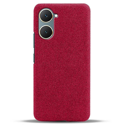 For vivo Y03 Case Drop Protection Cloth+PC Phone Shell
