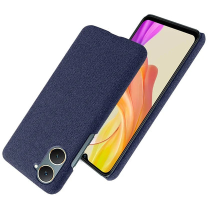 For vivo Y03 Case Drop Protection Cloth+PC Phone Shell