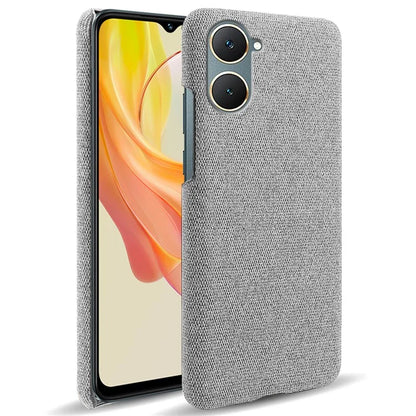 For vivo Y03 Case Drop Protection Cloth+PC Phone Shell