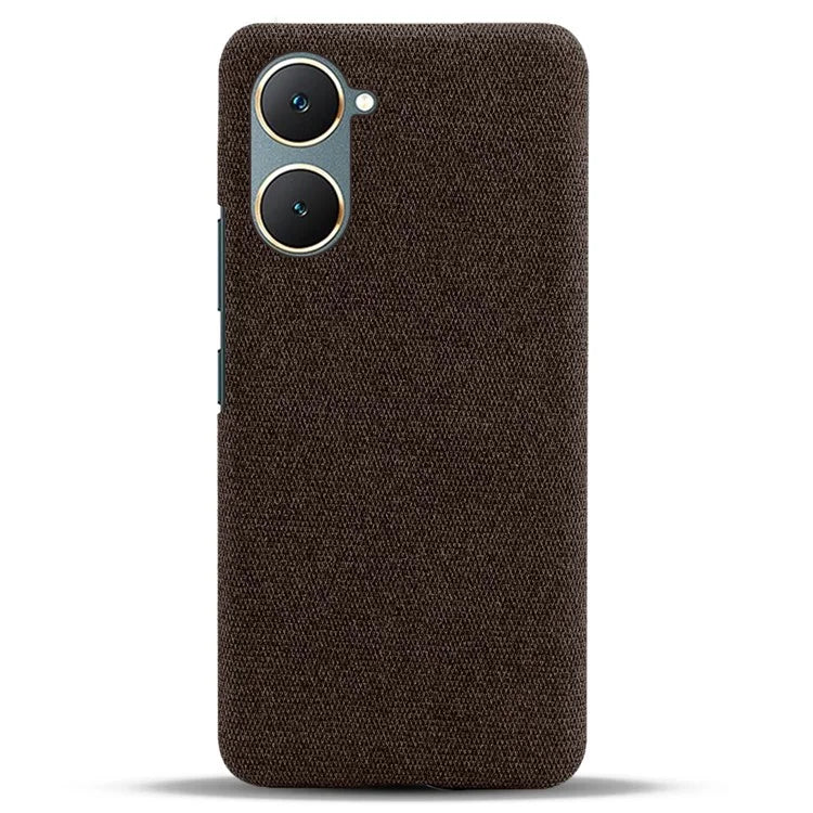 For vivo Y03 Case Drop Protection Cloth+PC Phone Shell