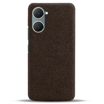 For vivo Y03 Case Drop Protection Cloth+PC Phone Shell