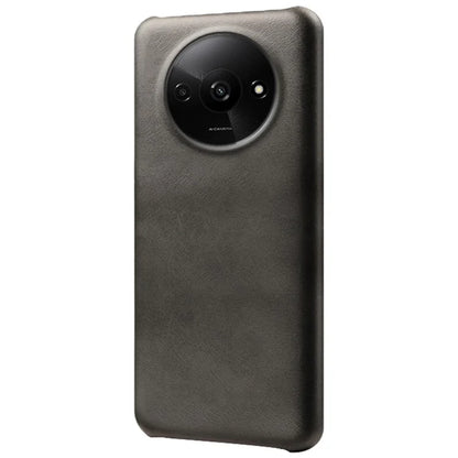 For Xiaomi Redmi A3 / Poco C61 4G Case Calf Texture Leather Coated PC Shell Slim Cover