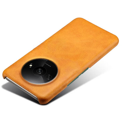 For Xiaomi Redmi A3 / Poco C61 4G Case Calf Texture Leather Coated PC Shell Slim Cover