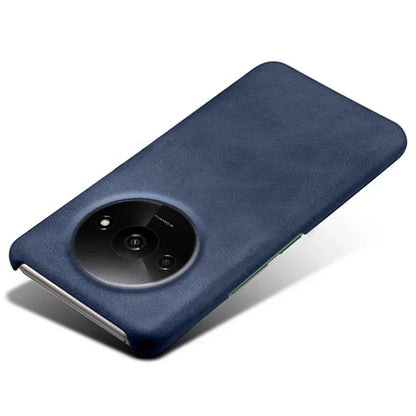 For Xiaomi Redmi A3 / Poco C61 4G Case Calf Texture Leather Coated PC Shell Slim Cover