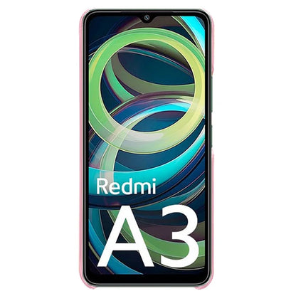 For Xiaomi Redmi A3 / Poco C61 4G Case Calf Texture Leather Coated PC Shell Slim Cover
