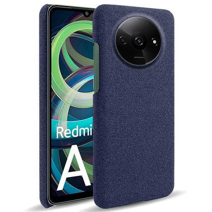 For Xiaomi Redmi A3 / Poco C61 4G Cell Phone Case Cloth+PC Drop-resistant Cover