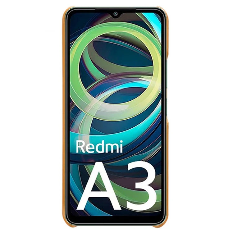 For Xiaomi Redmi A3 / Poco C61 4G Case Card Slots PU Leather Coated PC Hard Phone Cover