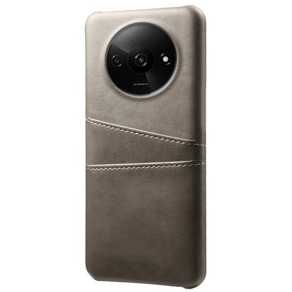 For Xiaomi Redmi A3 / Poco C61 4G Case Card Slots PU Leather Coated PC Hard Phone Cover