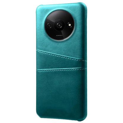 For Xiaomi Redmi A3 / Poco C61 4G Case Card Slots PU Leather Coated PC Hard Phone Cover