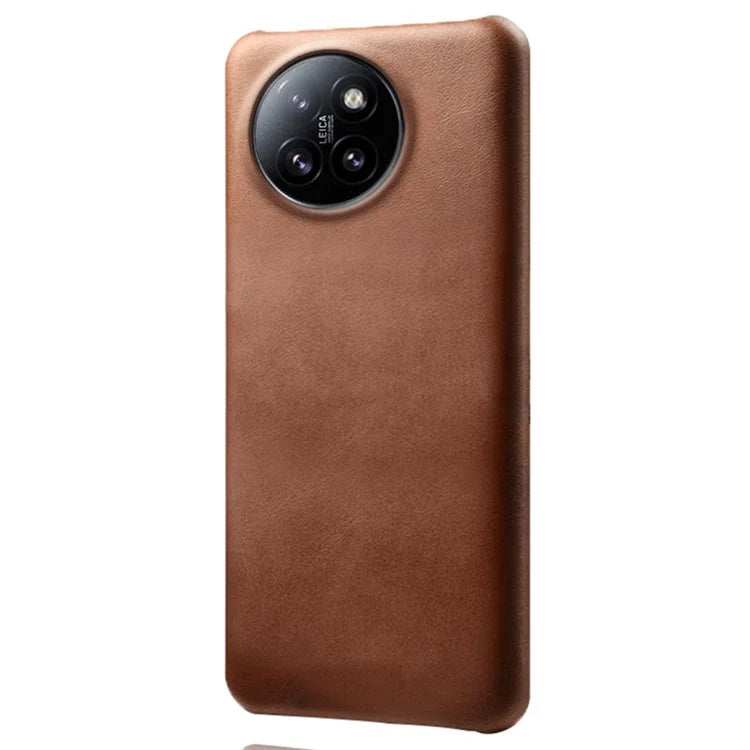 For Xiaomi Civi 4 Pro 5G / 14 Civi 5G Case Leather Coated Hard PC Calf Texture Shockproof Phone Cover