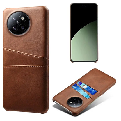For Xiaomi Civi 4 Pro 5G / 14 Civi 5G Case Bump Proof Leather+PC Phone Cover with Card Slots