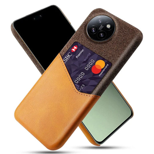 For Xiaomi Civi 4 Pro 5G / 14 Civi 5G Case Leather+PC Cloth Texture Phone Cover with Card Slot