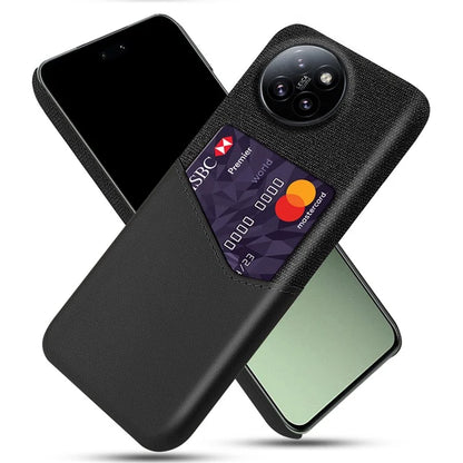 For Xiaomi Civi 4 Pro 5G / 14 Civi 5G Case Leather+PC Cloth Texture Phone Cover with Card Slot