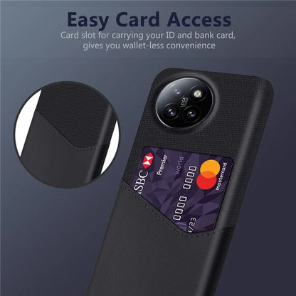 For Xiaomi Civi 4 Pro 5G / 14 Civi 5G Case Leather+PC Cloth Texture Phone Cover with Card Slot