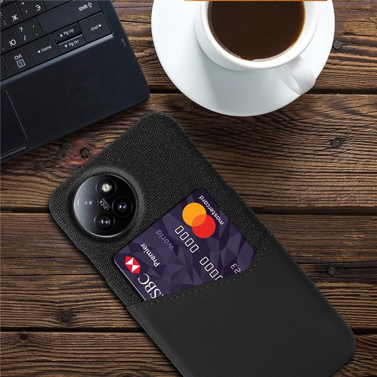 For Xiaomi Civi 4 Pro 5G / 14 Civi 5G Case Leather+PC Cloth Texture Phone Cover with Card Slot