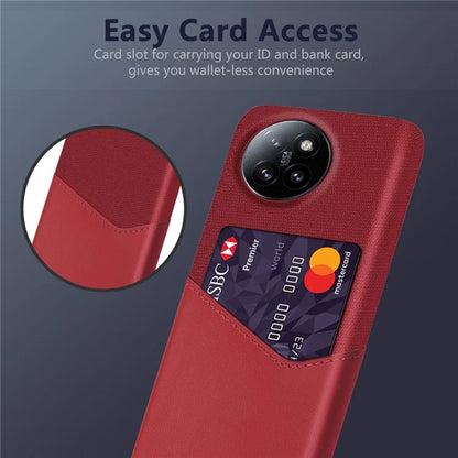 For Xiaomi Civi 4 Pro 5G / 14 Civi 5G Case Leather+PC Cloth Texture Phone Cover with Card Slot