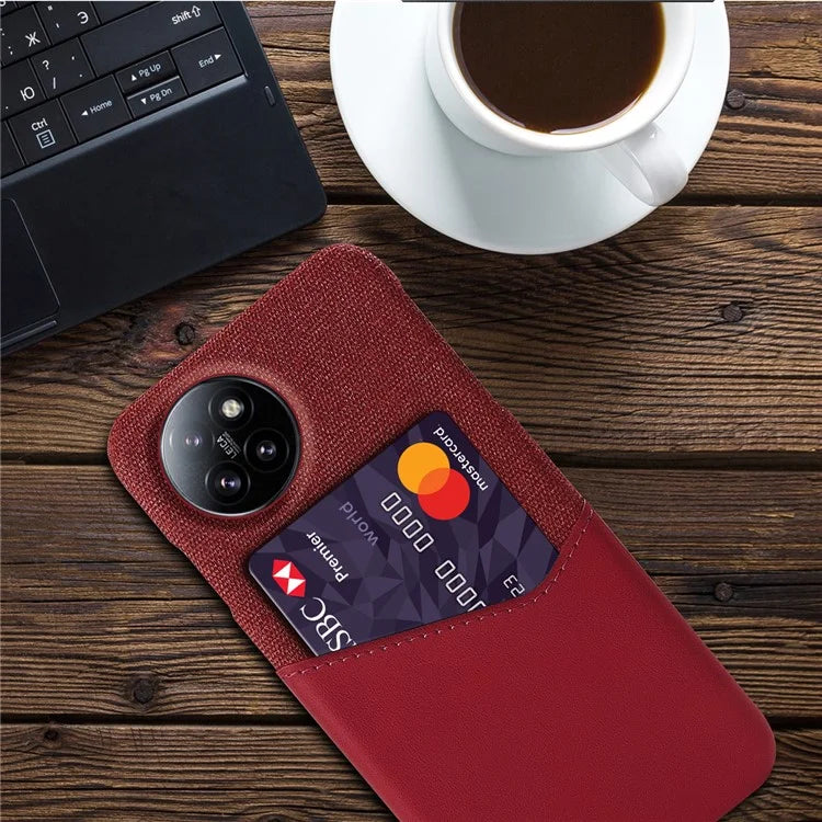 For Xiaomi Civi 4 Pro 5G / 14 Civi 5G Case Leather+PC Cloth Texture Phone Cover with Card Slot