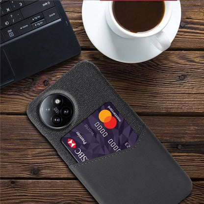 For Xiaomi Civi 4 Pro 5G / 14 Civi 5G Case Leather+PC Cloth Texture Phone Cover with Card Slot