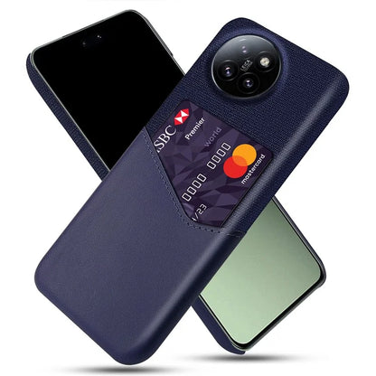 For Xiaomi Civi 4 Pro 5G / 14 Civi 5G Case Leather+PC Cloth Texture Phone Cover with Card Slot