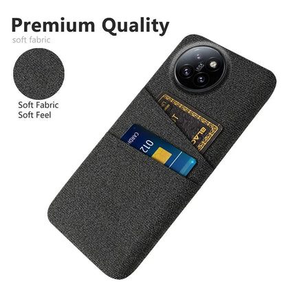 For Xiaomi Civi 4 Pro 5G / 14 Civi 5G Case Dual Card Slots Cloth Texture Hard PC Phone Cover