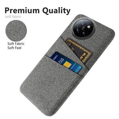 For Xiaomi Civi 4 Pro 5G / 14 Civi 5G Case Dual Card Slots Cloth Texture Hard PC Phone Cover