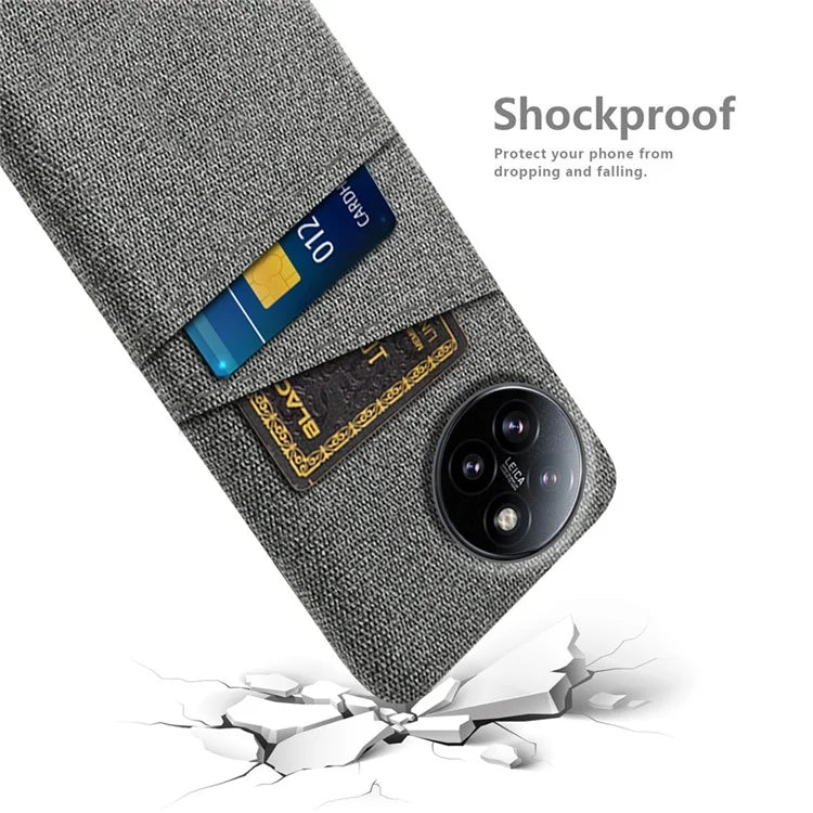 For Xiaomi Civi 4 Pro 5G / 14 Civi 5G Case Dual Card Slots Cloth Texture Hard PC Phone Cover