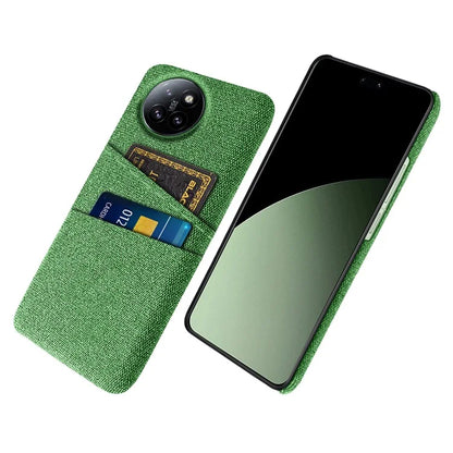 For Xiaomi Civi 4 Pro 5G / 14 Civi 5G Case Dual Card Slots Cloth Texture Hard PC Phone Cover