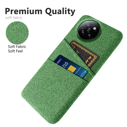 For Xiaomi Civi 4 Pro 5G / 14 Civi 5G Case Dual Card Slots Cloth Texture Hard PC Phone Cover