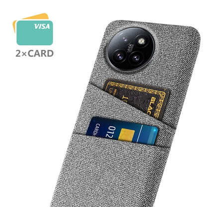 For Xiaomi Civi 4 Pro 5G / 14 Civi 5G Case Dual Card Slots Cloth Texture Hard PC Phone Cover