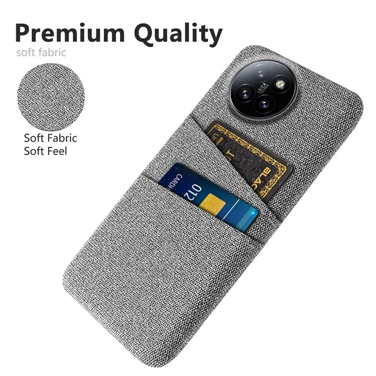 For Xiaomi Civi 4 Pro 5G / 14 Civi 5G Case Dual Card Slots Cloth Texture Hard PC Phone Cover
