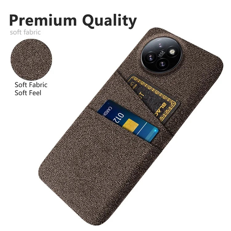 For Xiaomi Civi 4 Pro 5G / 14 Civi 5G Case Dual Card Slots Cloth Texture Hard PC Phone Cover