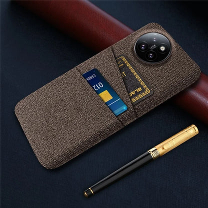 For Xiaomi Civi 4 Pro 5G / 14 Civi 5G Case Dual Card Slots Cloth Texture Hard PC Phone Cover
