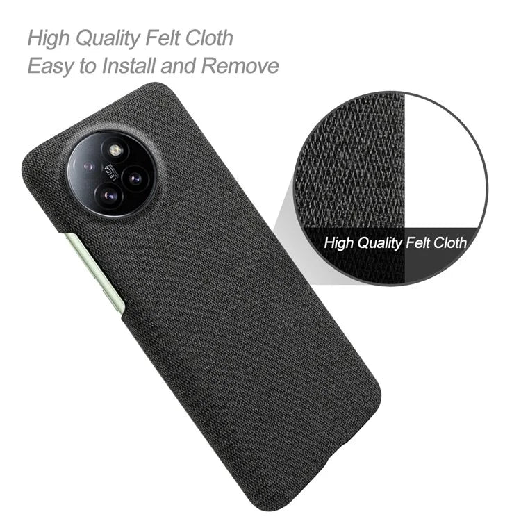 For Xiaomi Civi 4 Pro 5G / 14 Civi 5G Shockproof Case Solid Color Fabric Cloth+PC Phone Cover