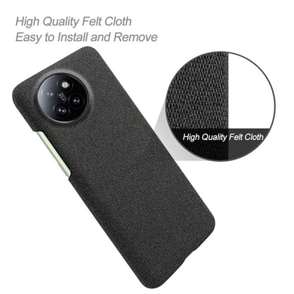 For Xiaomi Civi 4 Pro 5G / 14 Civi 5G Shockproof Case Solid Color Fabric Cloth+PC Phone Cover