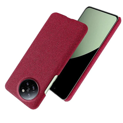 For Xiaomi Civi 4 Pro 5G / 14 Civi 5G Shockproof Case Solid Color Fabric Cloth+PC Phone Cover