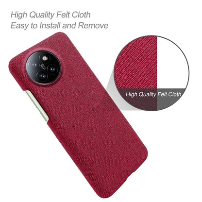 For Xiaomi Civi 4 Pro 5G / 14 Civi 5G Shockproof Case Solid Color Fabric Cloth+PC Phone Cover