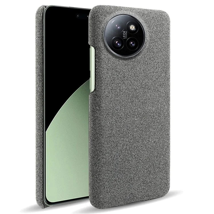 For Xiaomi Civi 4 Pro 5G / 14 Civi 5G Shockproof Case Solid Color Fabric Cloth+PC Phone Cover