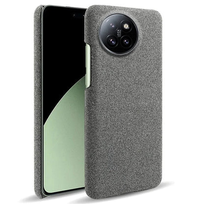 For Xiaomi Civi 4 Pro 5G / 14 Civi 5G Shockproof Case Solid Color Fabric Cloth+PC Phone Cover