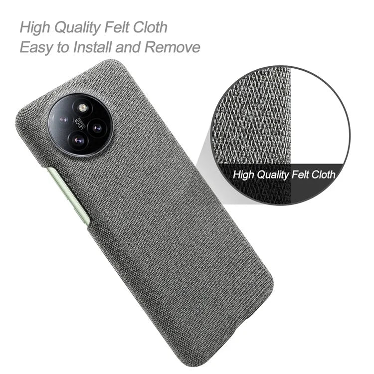 For Xiaomi Civi 4 Pro 5G / 14 Civi 5G Shockproof Case Solid Color Fabric Cloth+PC Phone Cover